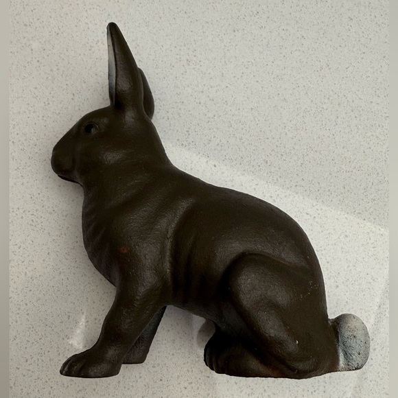 Vintage Cast Iron Bunny Jack Rabbit Slotted Coin Bank - Picture 7 of 13